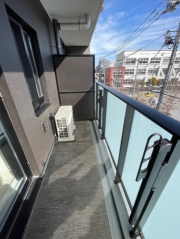 レジディア高田馬場のバルコニー