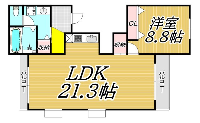 稲葉荘マンションの間取り