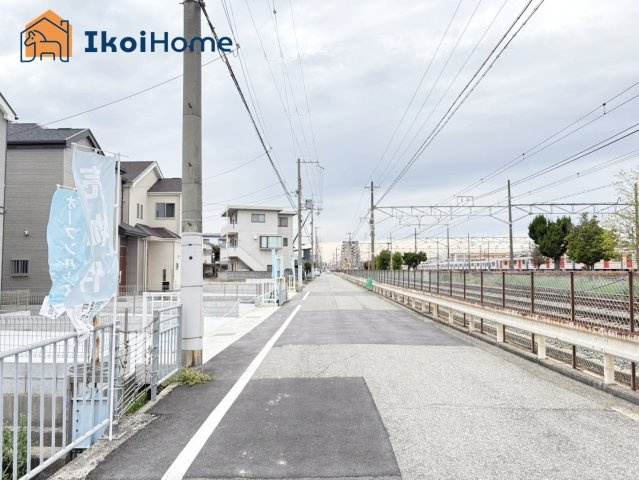 明石市二見町東二見1310-10　全6棟F号棟　新築戸建の前面道路含む現地写真|【ホームページに現地動画掲載中】●年中無休：当日予約可●平日や夜間もご案内可能。臨機応変に対応します