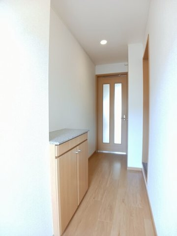 熊本市中央区国府３丁目のアパートの玄関|シンプルで使いやすい玄関です