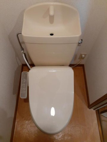 熊本市北区龍田６丁目のアパートのトイレ|コンパクトで使いやすいトイレです