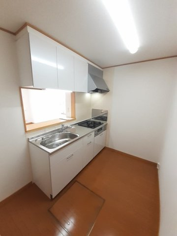 菊池郡菊陽町花立１丁目のアパートのキッチン|使いやすいキッチンです