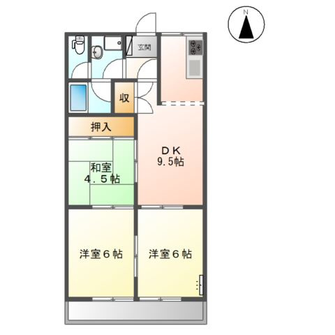 プレイスロイヤルの間取り