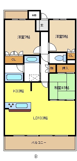 東山公園レジデンスの間取り