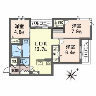 【間取り】 | シャーメゾンルーナノワ