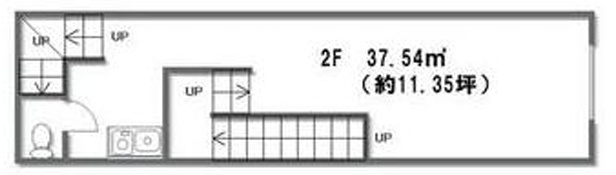 中京区恵美須町テナントの間取り|２階
