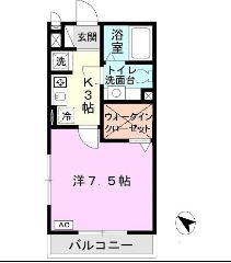フレエール谷上の間取り