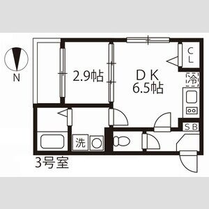 ハーモニーテラス野田Ⅳ　名古屋市賃貸　仲介手数料無料の間取り