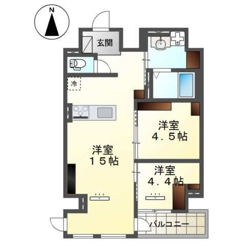 仮）宇都宮市東宿郷　マンション新築工事の間取り