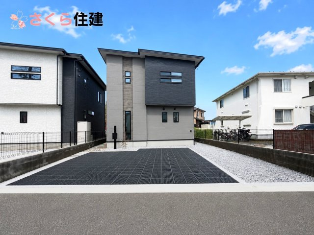 タマタウン細谷町　1号棟の外観パース|カースペース３台可能です。