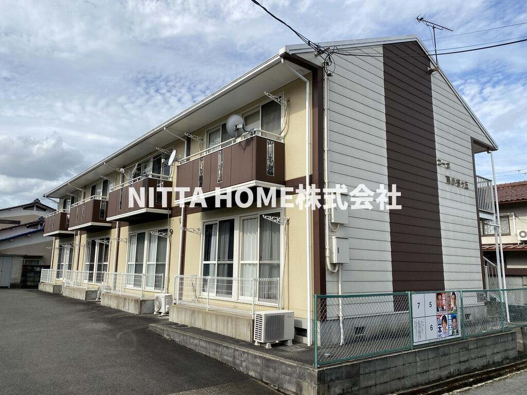 福知山市字堀のアパートの外観|１階角部屋で南向きのテラス付き＊