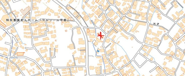 山梨県甲斐市 1棟アパートの地図