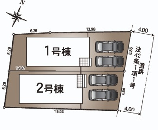 【区画図】 | クレイドルガーデン下松市桜町第1二号地