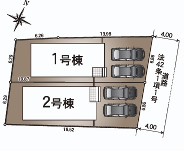 【区画図】 | クレイドルガーデン下松市桜町第1二号地
