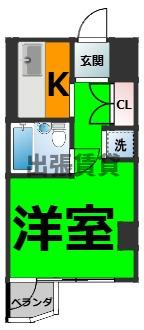 貸事務所件住宅！！チサンマンション丸の内第3の間取り