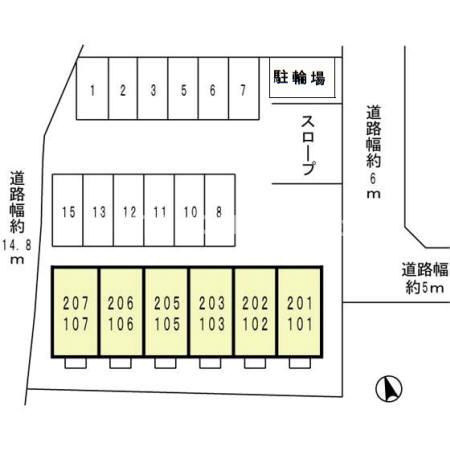 ＲＩＯ ＡＯＮＯ　Ⅳ号館の区画図