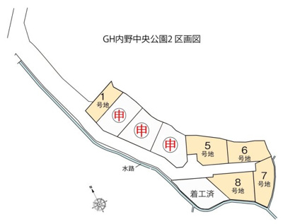 【区画図】 | ガーデンヒルズ内野中央公園2