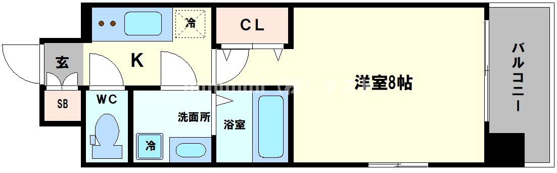 ワールドアイ難波南PORTAの間取り