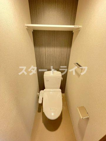 大阪市東淀川区東中島２丁目の賃貸マンションのトイレ