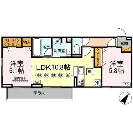 リベラルの間取り