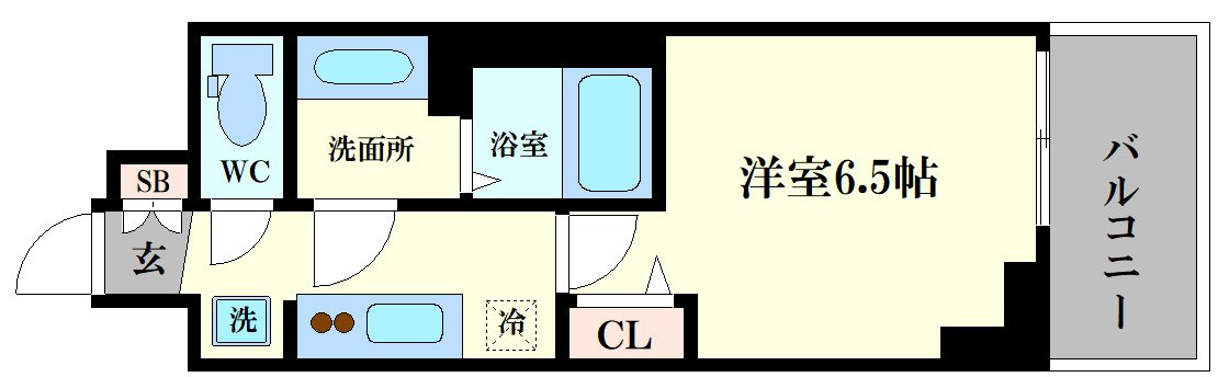 （ラグゼナなんば南）の間取り