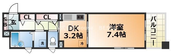 プレサンス新神戸の間取り