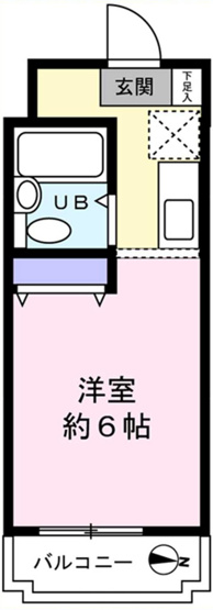 【間取り】 | メゾンドクレディ | ワンルームは一人暮らしに最適で家賃を抑えやすく掃除も楽な点が魅力です。生活空間がコンパクトにまとまるため、動線が短く、生活しやすいです。家具の配置も工夫次第で個性を出しやすく、自由な空間を楽しめます。