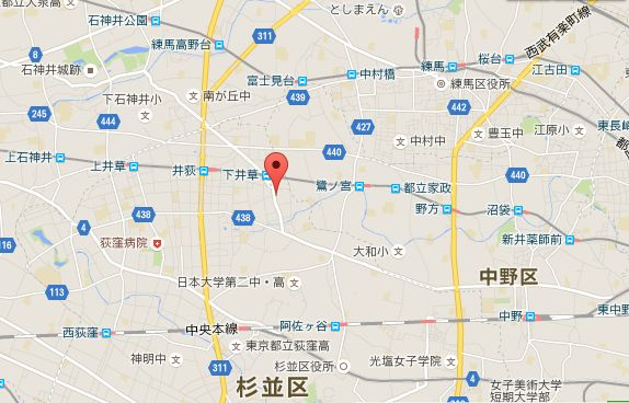 ラクラス下井草（旧：エルミタージュ下井草）の地図|エルミタージュ下井草の所在地