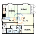 【間取り】 | タイムス北畠　間取り