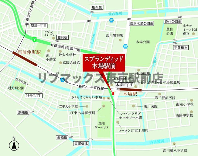 【地図】スプランディッド木場駅前