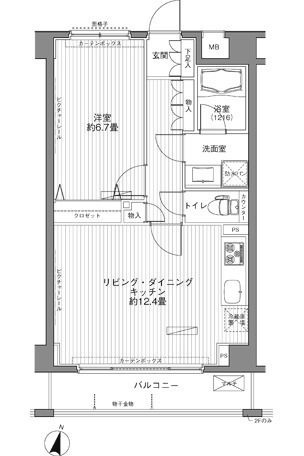 メゾンカルム西新宿の間取り