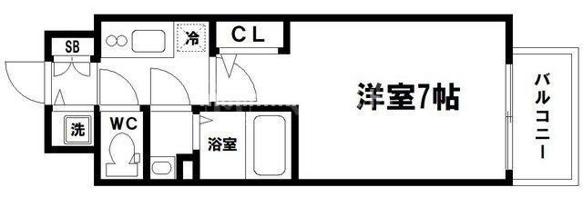 エスリード大阪上本町グリーズの間取り
