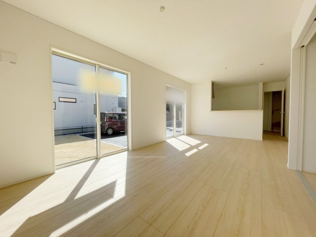 新築戸建・新築建売　白河市久田野第14　白河第四小・東北中の居間・リビング