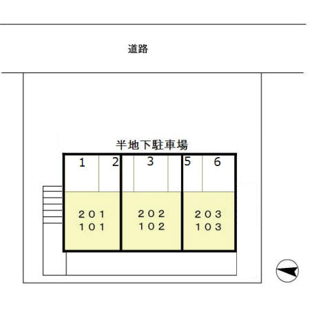 エステート葛城の区画図