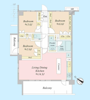 【間取り】 | プレシス田園調布