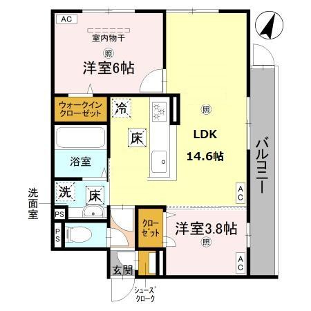 【間取り】 | グランヴェールⅦ