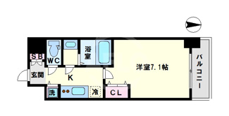【間取り】 | S-RESIDENCE谷町九丁目 | S-RESIDENCE谷町九丁目　間取り