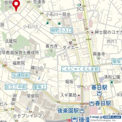 【地図】 | シティテラス文京小石川