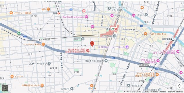 ★仲介手数料無料★シーズクロノス蒲田の地図