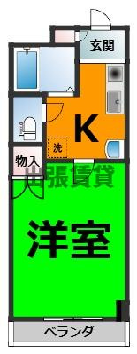 仲介手数料0円！レジデンス赤坂の間取り