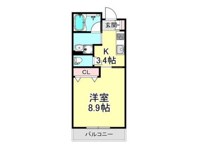PLEIN SOLEIL 仁保A棟の間取り