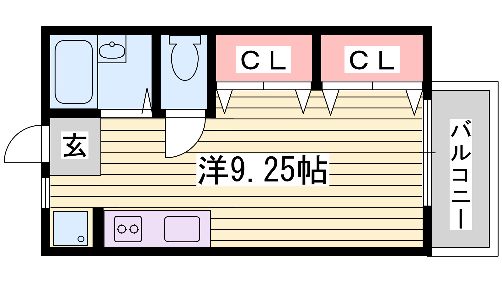 サンライフ２１Ａ棟の間取り