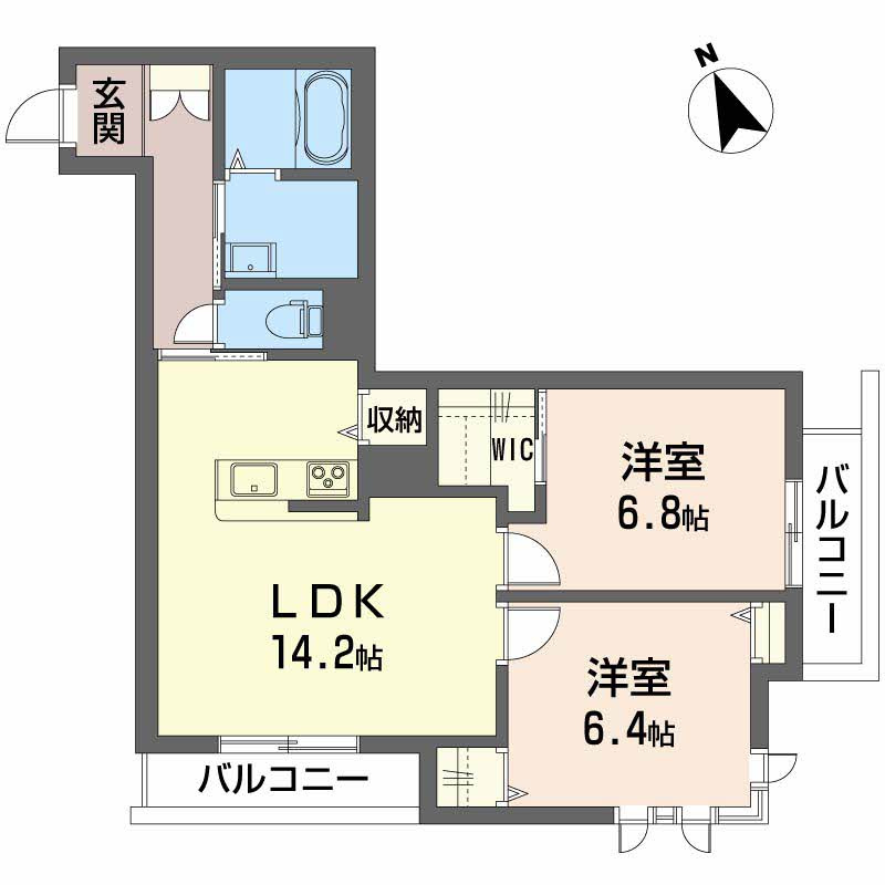 ベレオ舟入の間取り