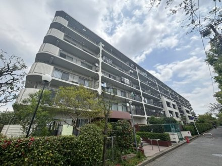 マープル津田沼スカイハイツＣ棟の外観|外観は落ち着いています