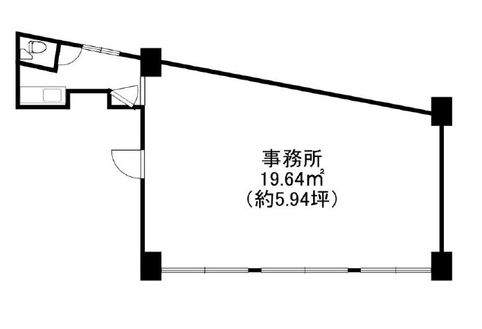 草津市大路２丁目の店舗事務所の間取り