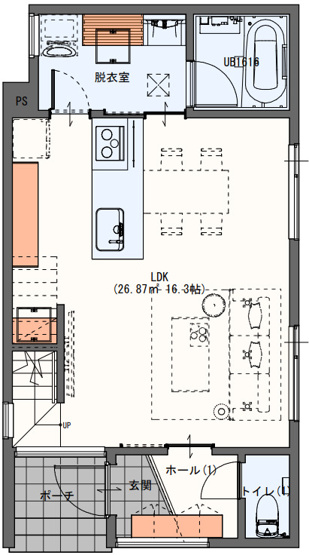 【間取り】 | 東区尾ノ上2丁目 | ☆1階間取り図☆