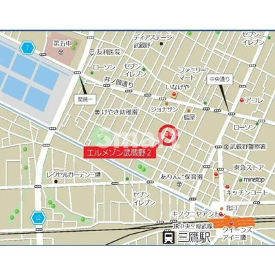 【地図】 | エルメゾン武蔵野2