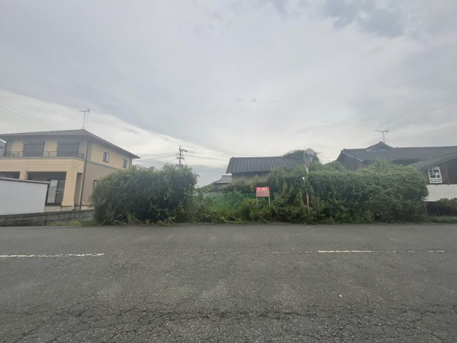 朝倉市小田　売り土地の前面道路含む現地写真|前面道路含む現地写真です