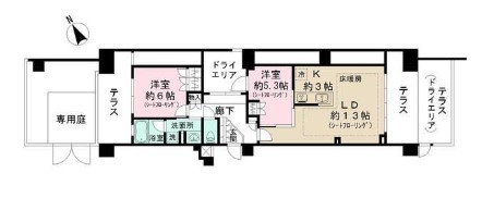 Theパームス西ヶ原の間取り