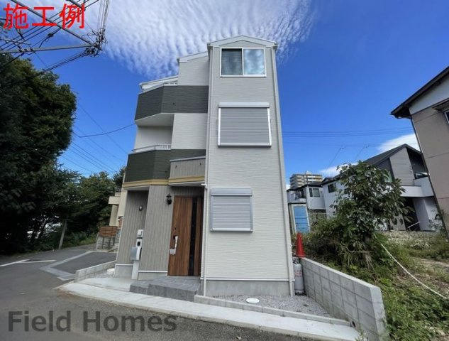 平塚市立野町新築戸建て　2期1号棟の外観|外観施工例